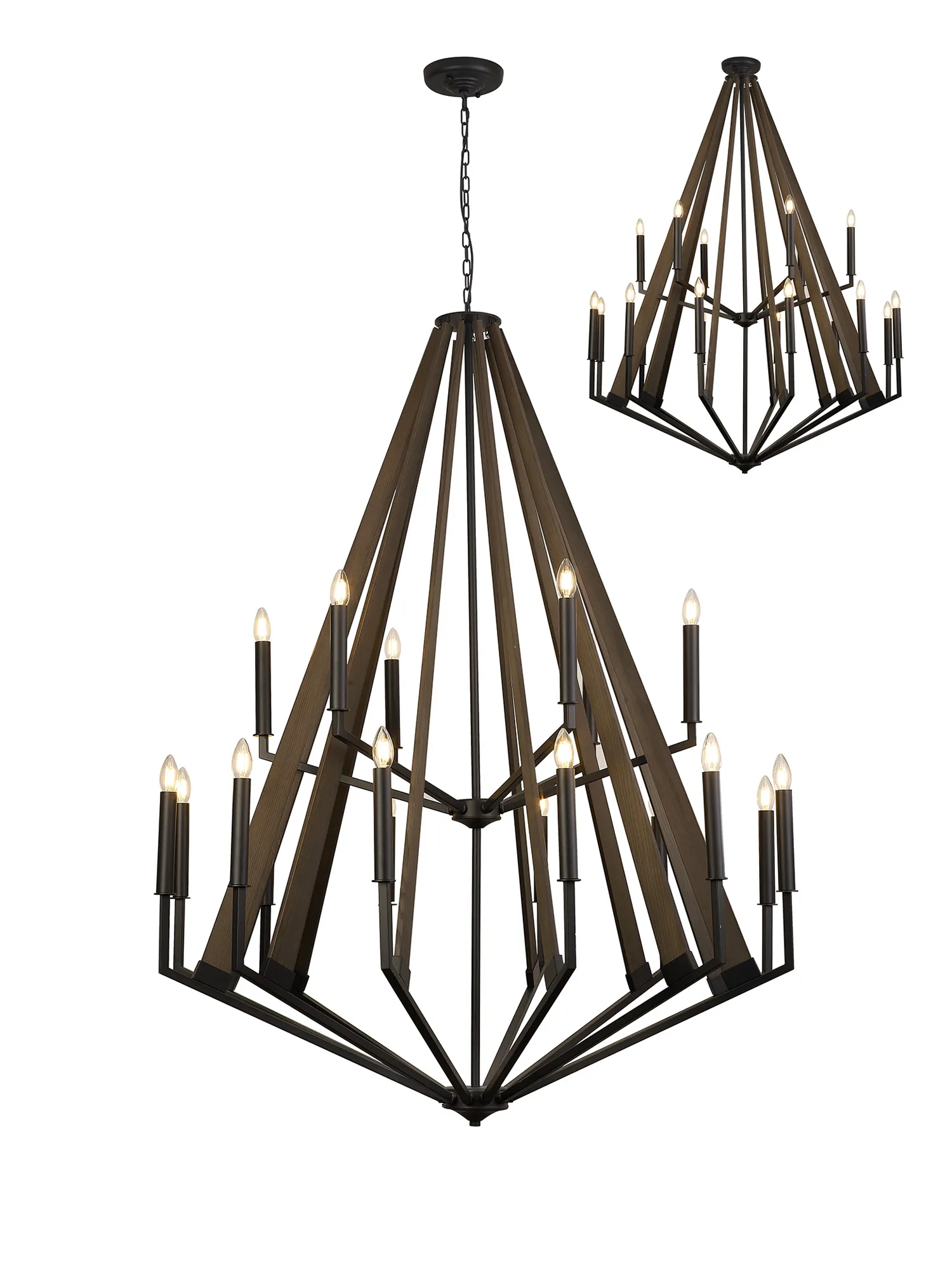 Hilton Ceiling Lights Diyas Multi Arm Fittings